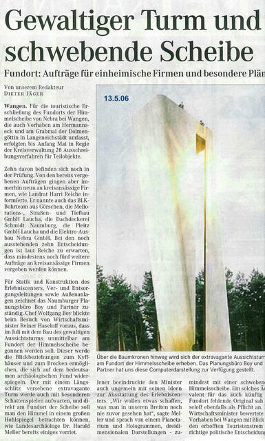 Presseartikel zur Himmelsscheibe !