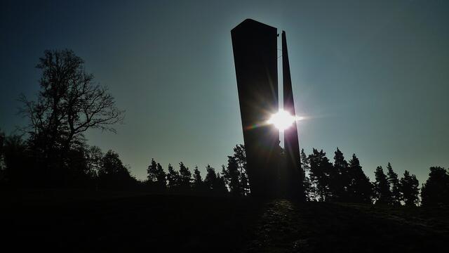 Sonnenaufgang in der Sichtachse !