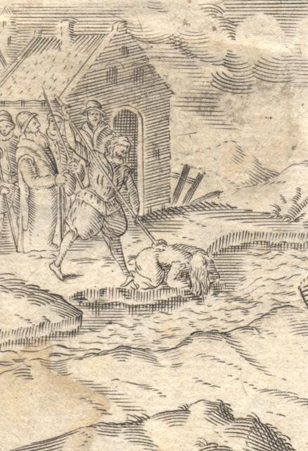 Auch Hubmaiers Frau fand ein grausames Ende: Sie wurde mit einem Mühlstein um den Hals in der Donau ertränkt.