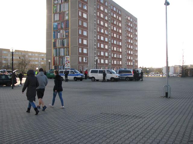 Berliner Platz gegen 18:00 Uhr