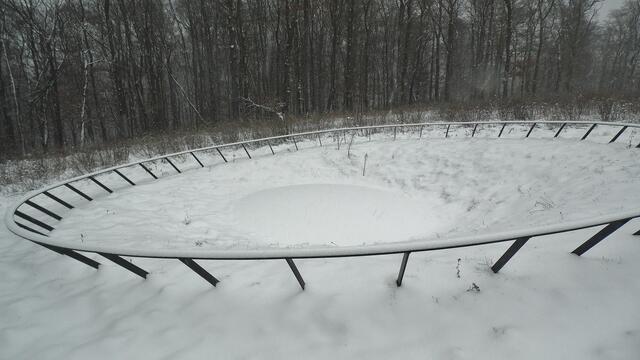 Die Fundstelle der Himmelsscheibe im Winter !