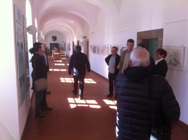 Der erhaltene Teil des Kreuzgangs im 1733 erbauten Konventgebäude.