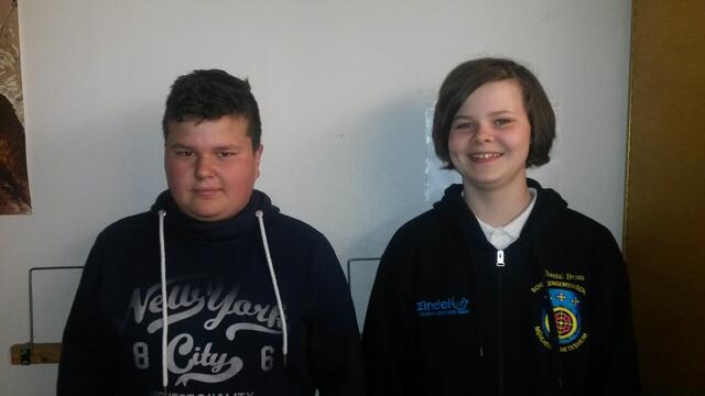 Beide Bezirksmeister der Schülerklasse kommen aus Dietesheim. Rechts Chantal Brian und links Jens Kaufmann.
