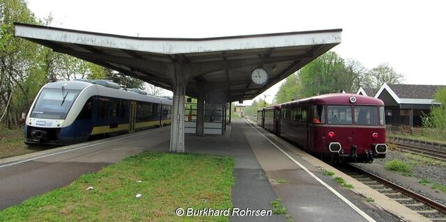 Am 25. April 2015 begegnet der 3teilige "Uerdinger Schienenbus" der Museumsbahn Rahden-Uchte bei einer Sonderfahrt in den Vorharz: http://www.museumsbahn-rahden.de/Willkommen.html