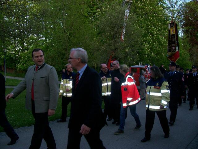 Landrat Thomas Eichinger und Bürgermeister Josef Loy