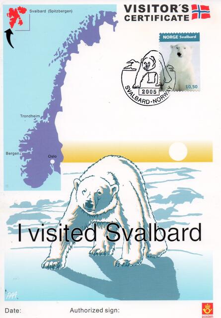 Sonderstempel vom nördlichsten Postamt der Welt