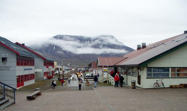 Ortstmitte von Longyearbyen