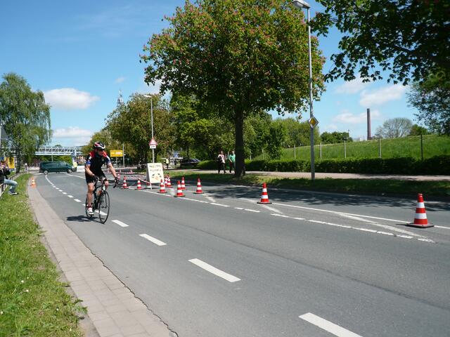 Diese Kurve ist nur einmal zu nehmen, nun noch 10 km.