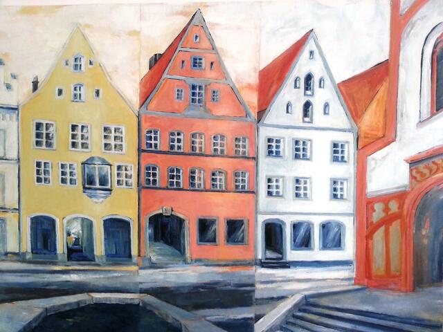 Die alte Ludwigstrasse 162-164 (heute VR-Bank)