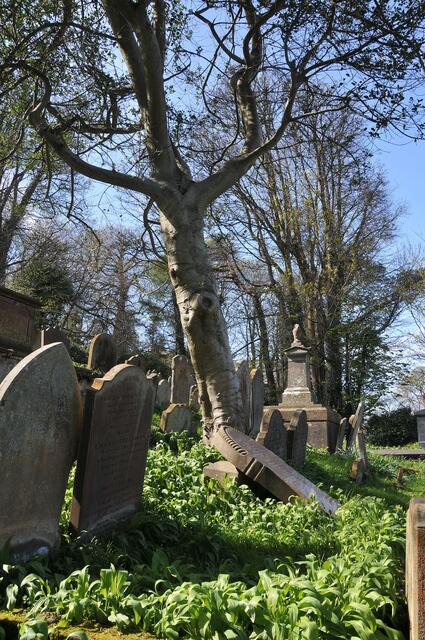 Historischer Friedhof in Braddan