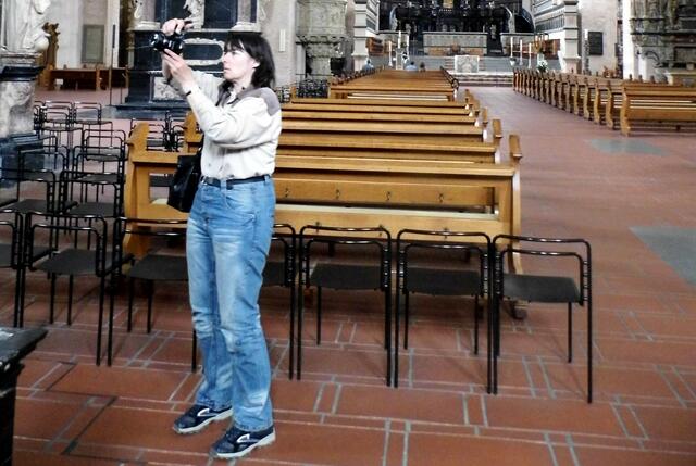 Wieder bei der "Arbeit" im Trierer Dom
