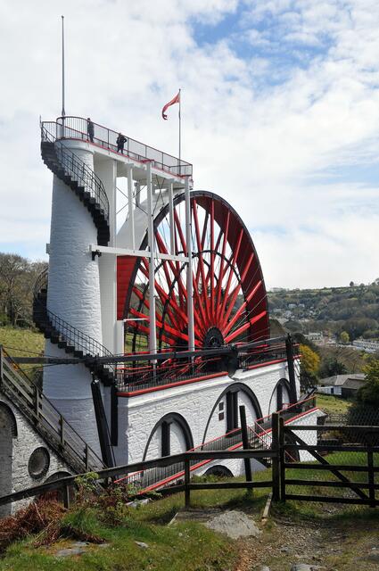Das Laxey Wheel hat 22 Meter Durchmesser.