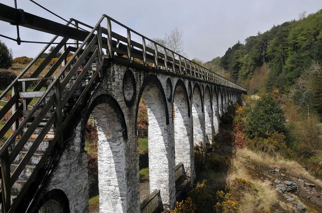 Teil der Minenanlage von Laxey.