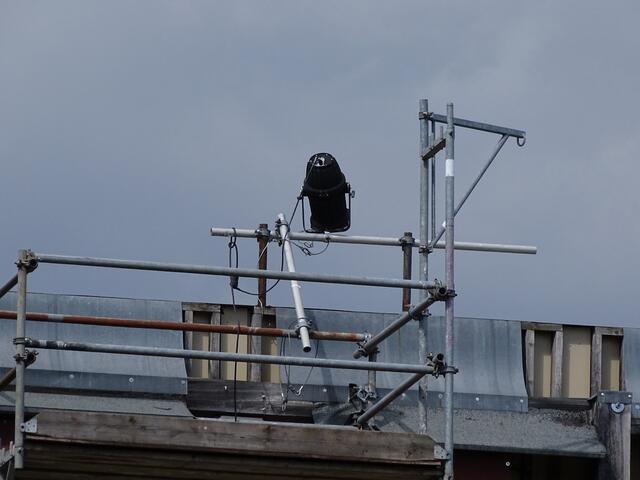 Scheinwerfer auf dem Dach