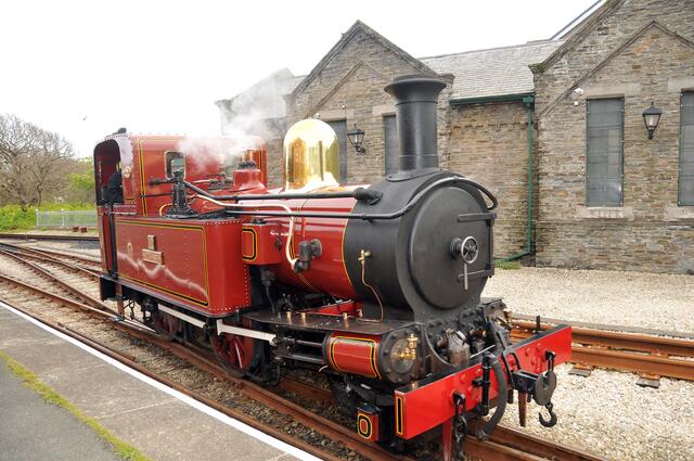 Mit Dampf über die Insel: Die historische Schmalspureisenbahn fährt noch heuet von Douglas nach Port Erin.