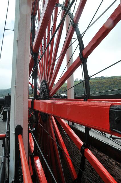 Das Laxey Wheel misst 22 Meter im Durchmesser.