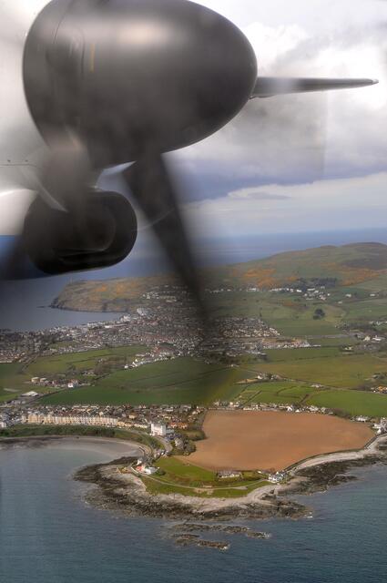 Die Isle of Man aus der Luft gesehen.