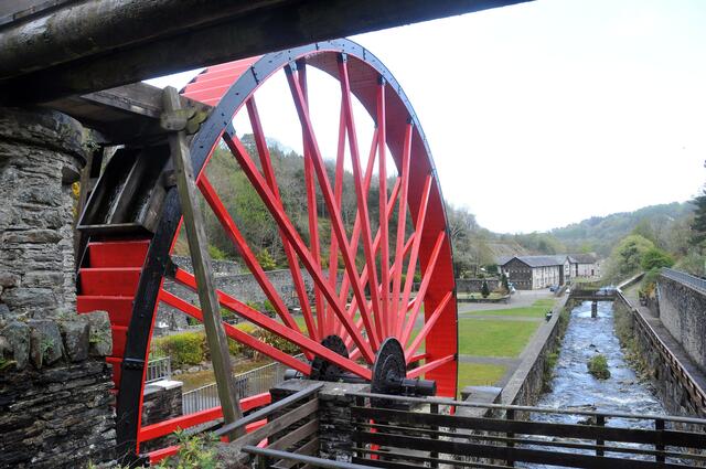 Lady Evylin, ein "kleineres" Wasserrad in Laxey.