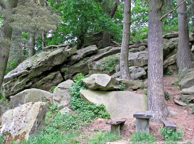Das Naturdenkmal "Dicke Steine".
