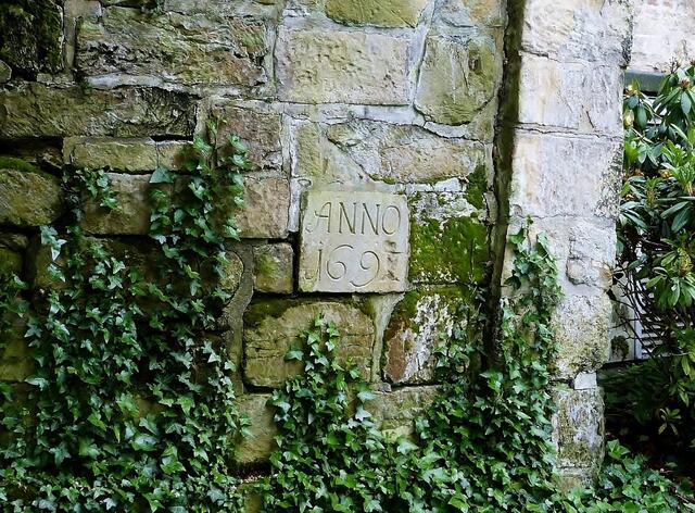 Anno 1697, einige der Mauern von Schloß Cappenberg sind sehr alt.