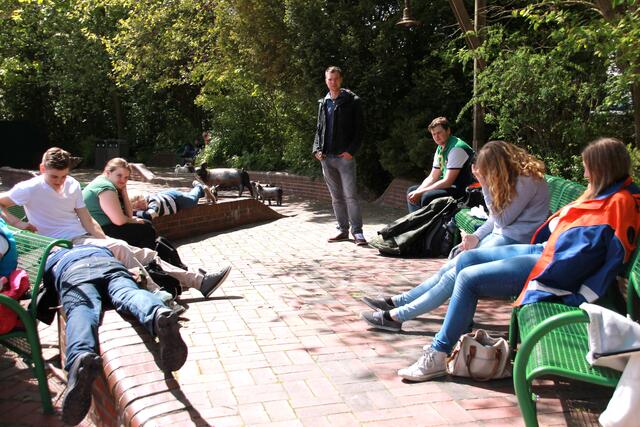 Eine Stärkung muss sein. Currywurst oder Burger?