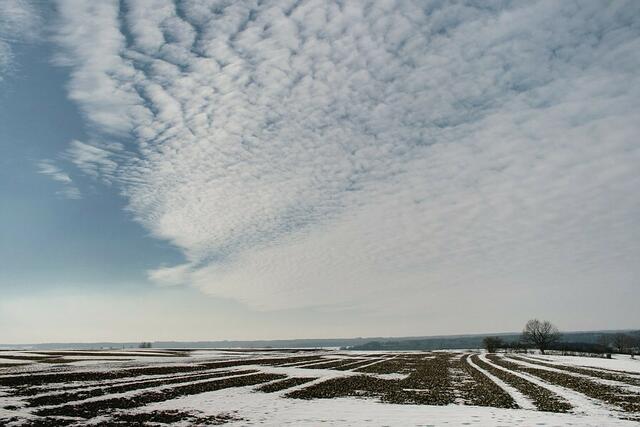 Himmel über Winterlandschaft