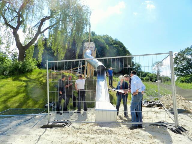 Die Rutsche am Strandbad.