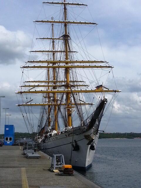 Gorch Fock in "Ruhestellung"