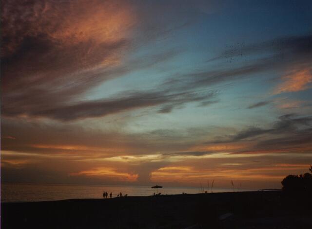 Sonnenuntergang in Longboat Key in Florida