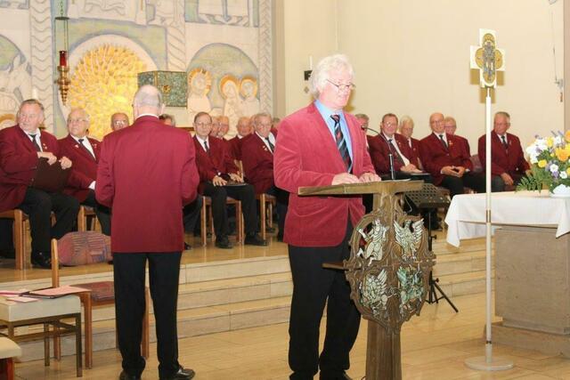 Dirk Elmenthaler der Vorsitzende des Kreischor-Verbandes gratuliert ebenfalls zum 140 jährigen Jubiläum.