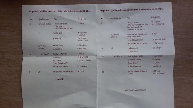 Es verspricht ein toller Konzertnachmittag zu werden! Und so war es auch !