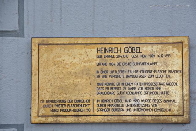 Heinrich Göbel (Erfinder der Glühfadenlampe)