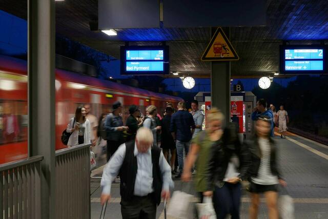 S-Bahn-Ankunft aus Hannover.