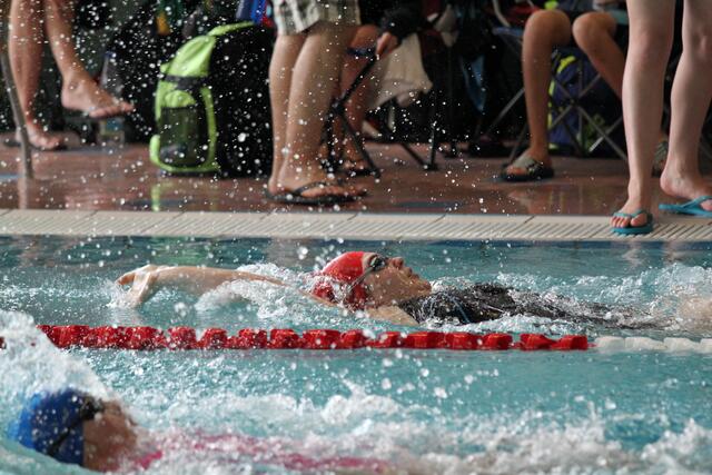 Wieder zurück: Vanessa Kapski wurde über 50 m Rücken Zweite!