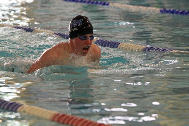 Tim Lindner holte dreimal Gold und einmal Silber. Hier 100 m Lagen!