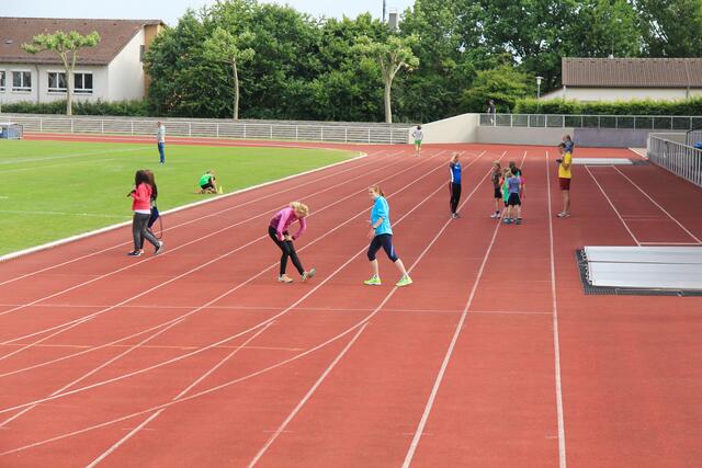 freies Training der Leichtathleten
