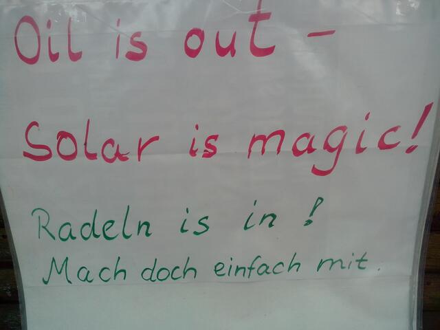 Lastenradplakat mit Bezug auf das Zehnfest-Motto