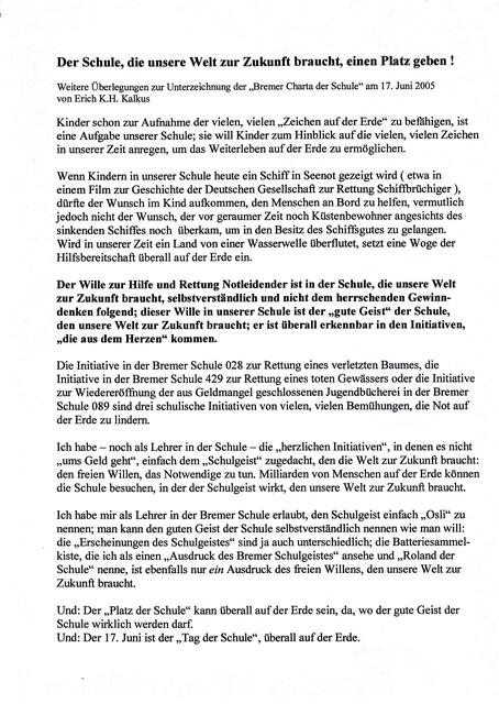 BAKI-Veröffentlichung zum 17. Juni 2005