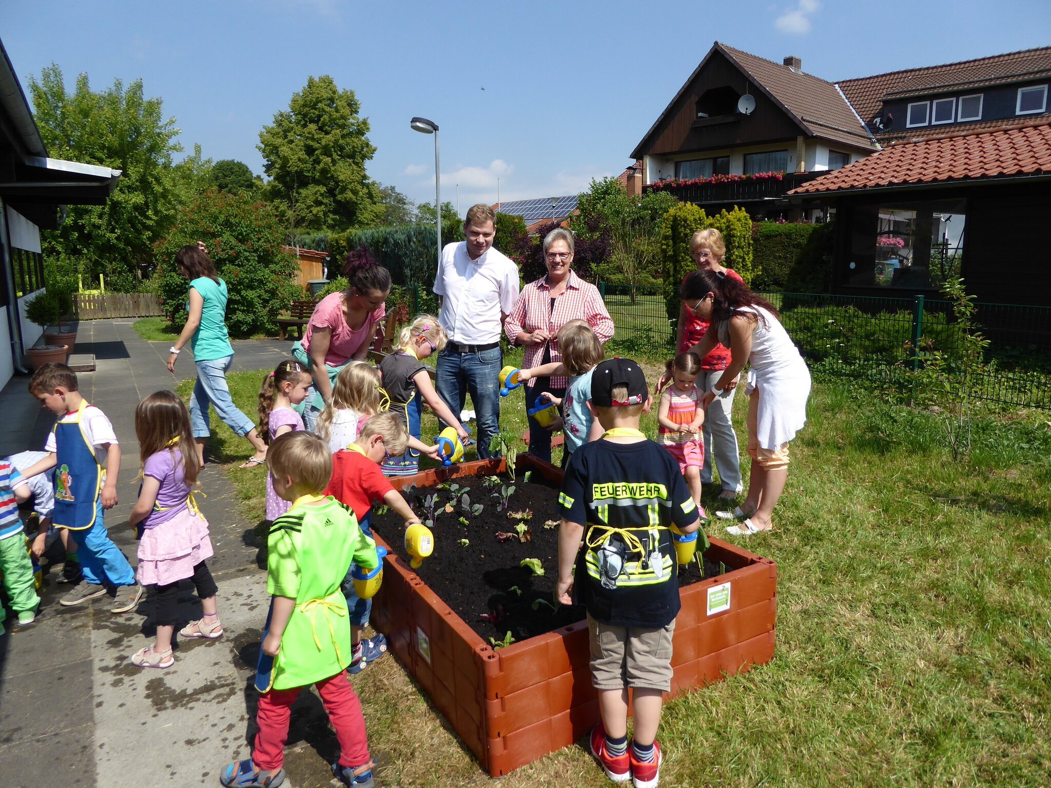 Hochbeet im Kindergarten Badenhausen angelegt Badenhausen