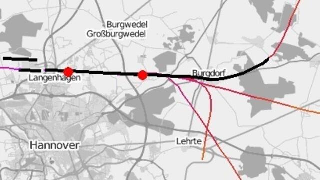 Beispiel zum Spitzenpegel: klickt man auf die schwarze Bahn, erhält man die Überflugdaten (Bild1)