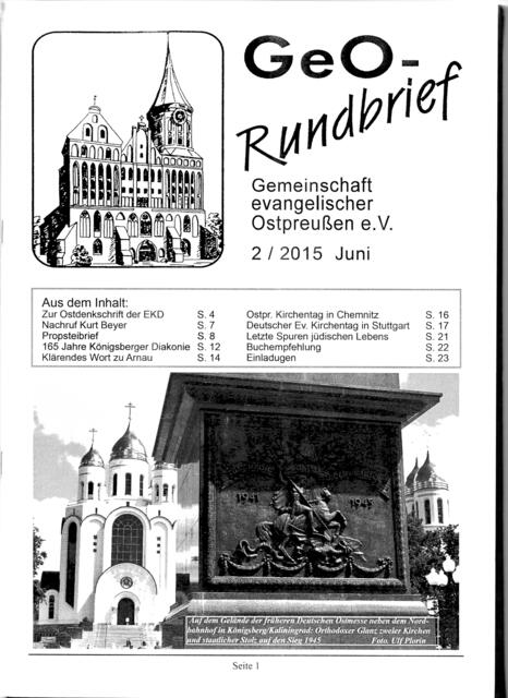 GeO 2/2015 | Foto: www.gemeinschaft-ev-ostpreussen.de