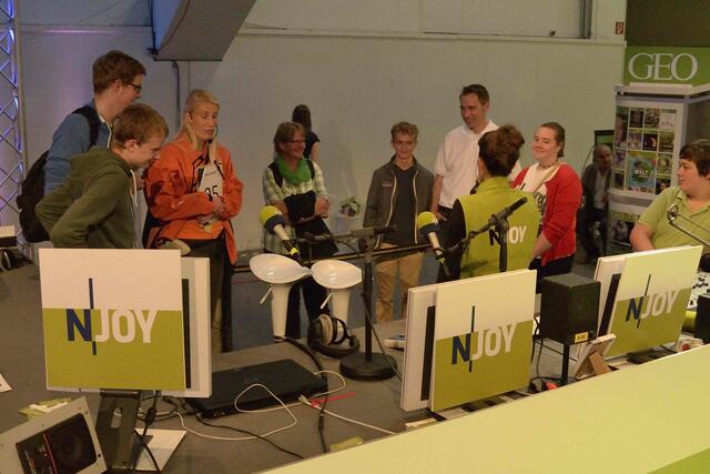 Ein Halt beim Rundgang bei N-Joy Radio