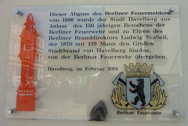 Infotafel zum Feuermelder