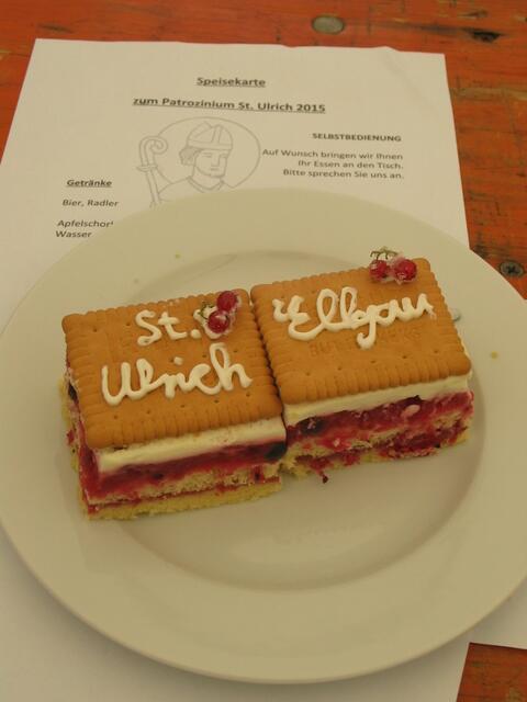 Es gab sogar den Ellgauer "St. Ulrichs-Kuchen". Hmmh!!!!!!!!
