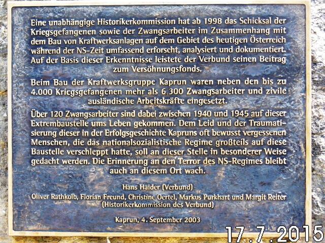 Gedenktafel der "Erbauer"