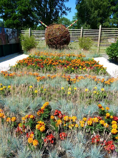 Ein Blumenteppich aus Litauen: Info siehe nächstes Bild