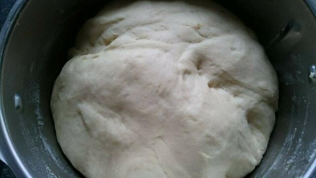 kurz kneten - nochmals 30 Min gehen lassen