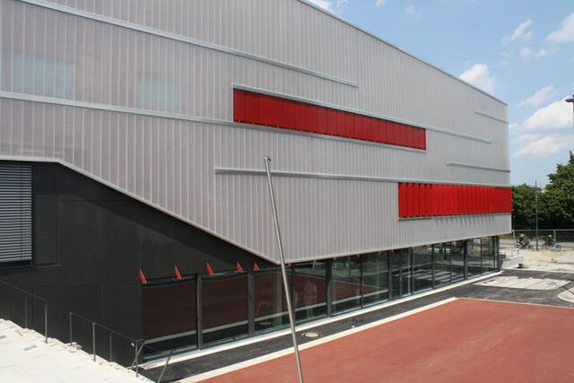 Blick von Außen auf das Stereoton.