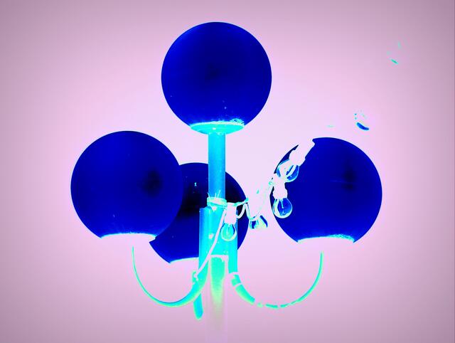 Lampen in blau