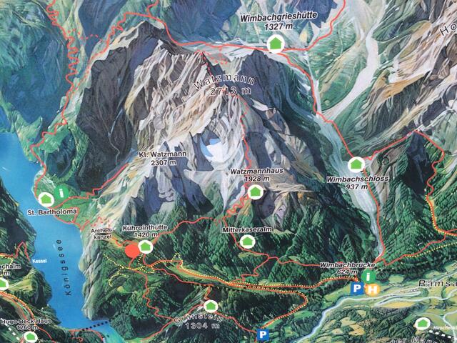 Karte Watzmannumrundung